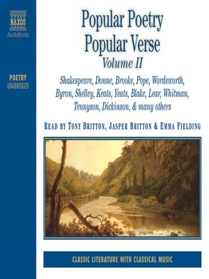 Popular Poetry Popular Verse, Volume II - Audiobook
